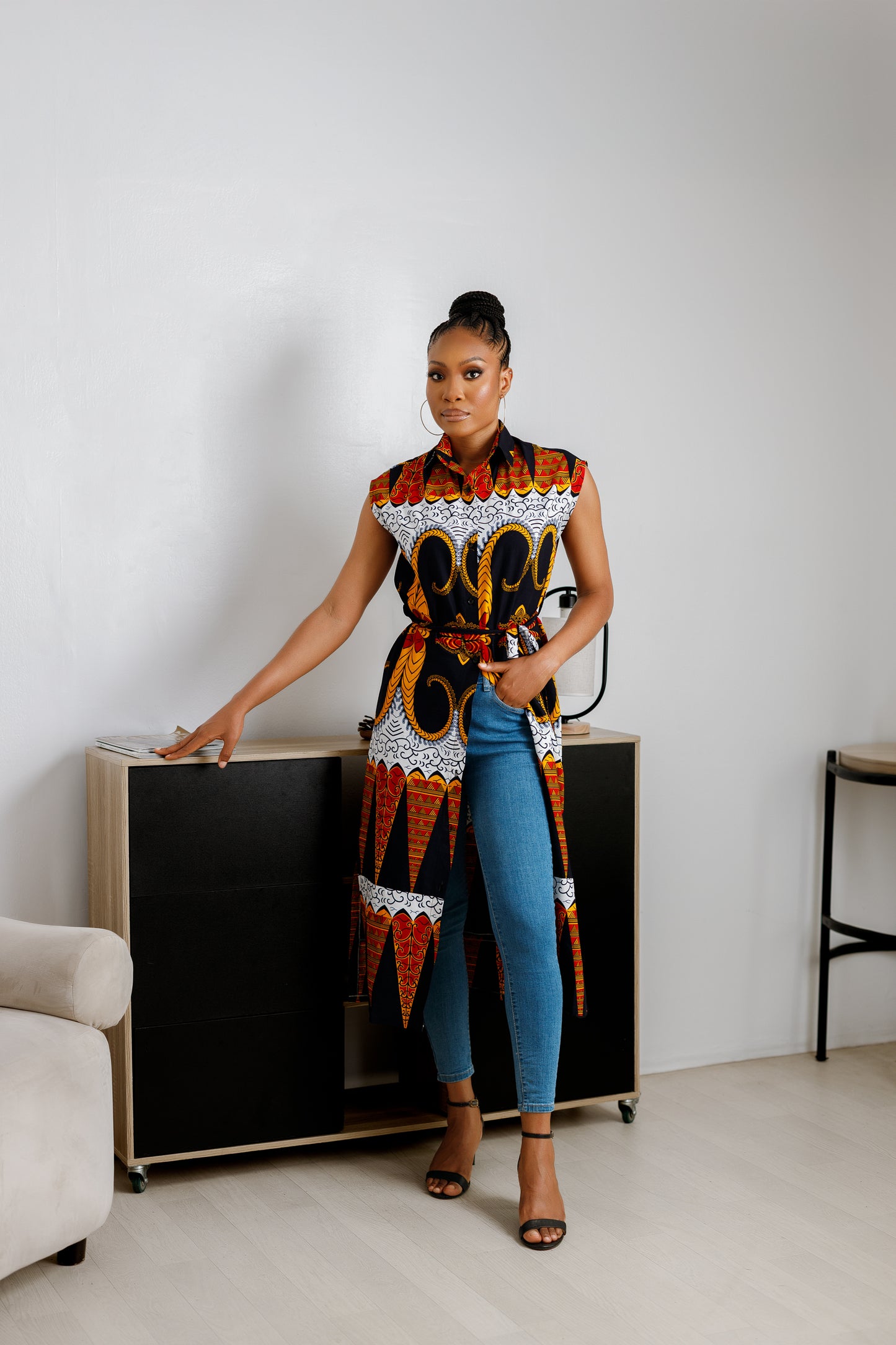 African Print Neda Dress