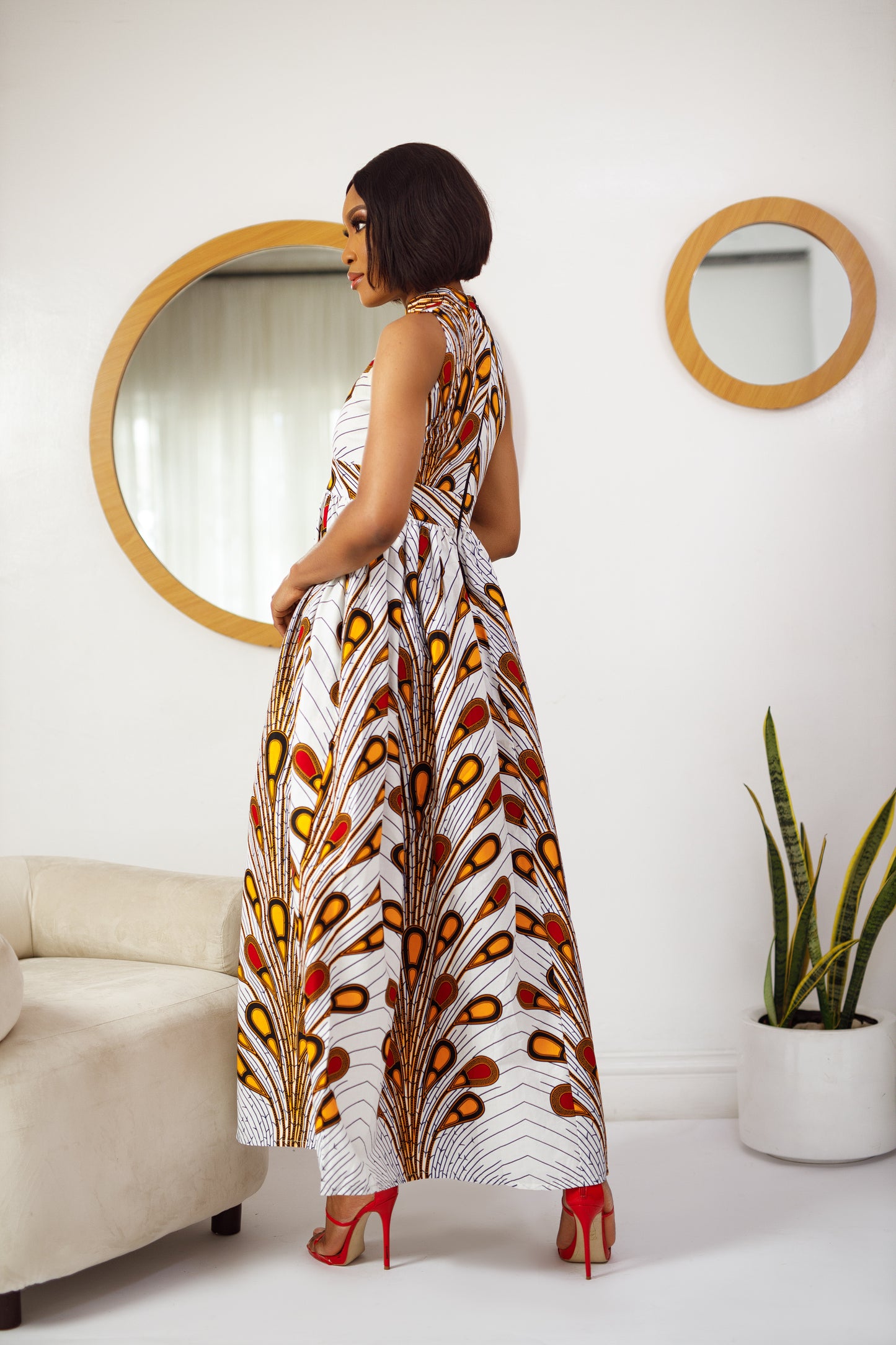 Labi Sleeveless Turtleneck Maxi Dress