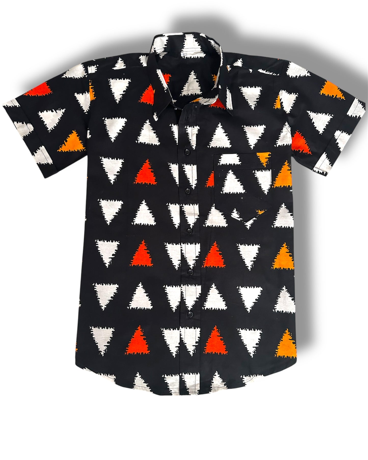 African Print Cayman Short Sleeve Shirt