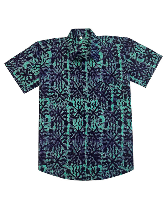 THE AFRICAN ANKARA  CHIKA SHORT SLEEVE SHIRT