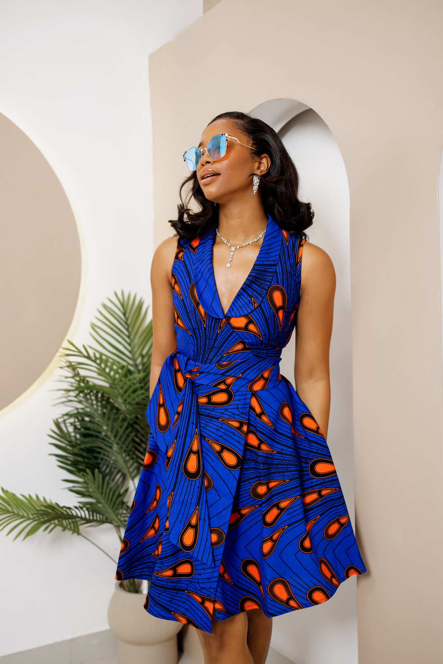Tamina Sleeveless Wrap Dress