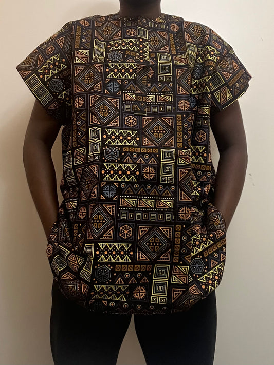 Fai African Print Dashiki