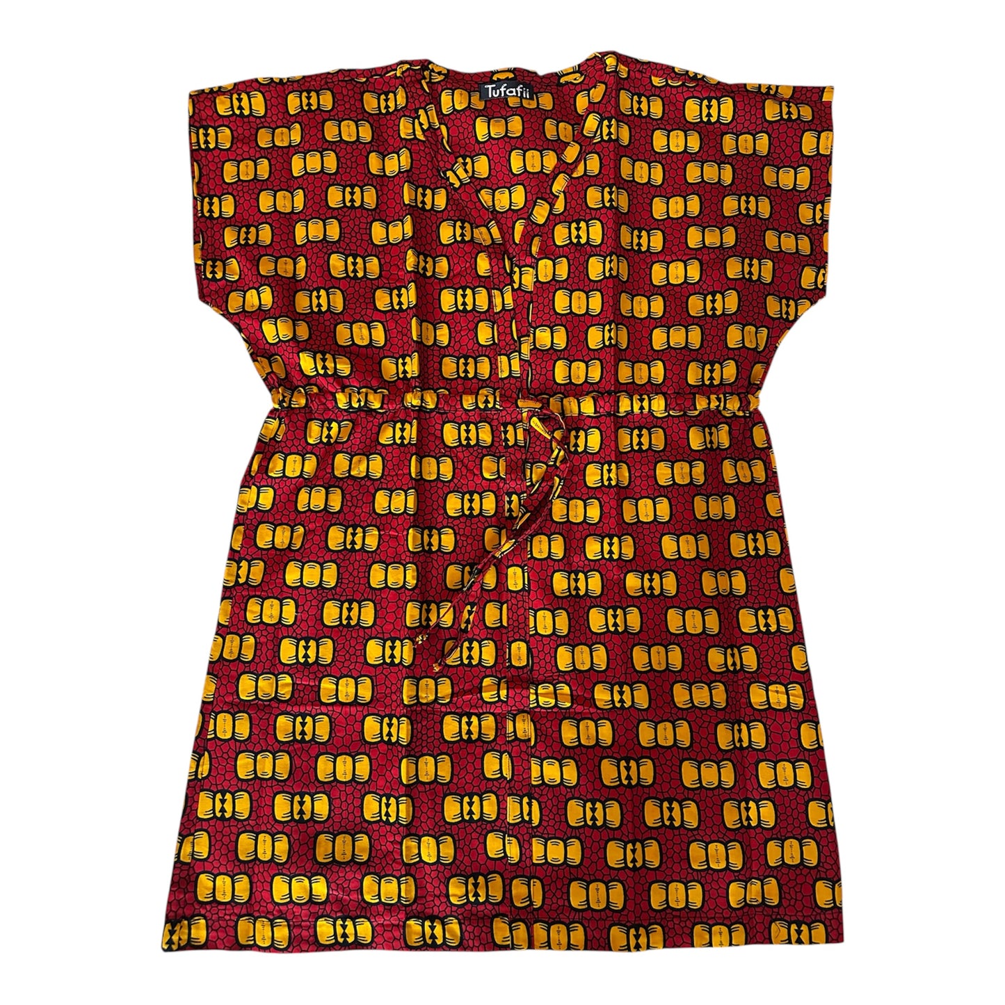 Indo Dashiki Dress Royal Blue