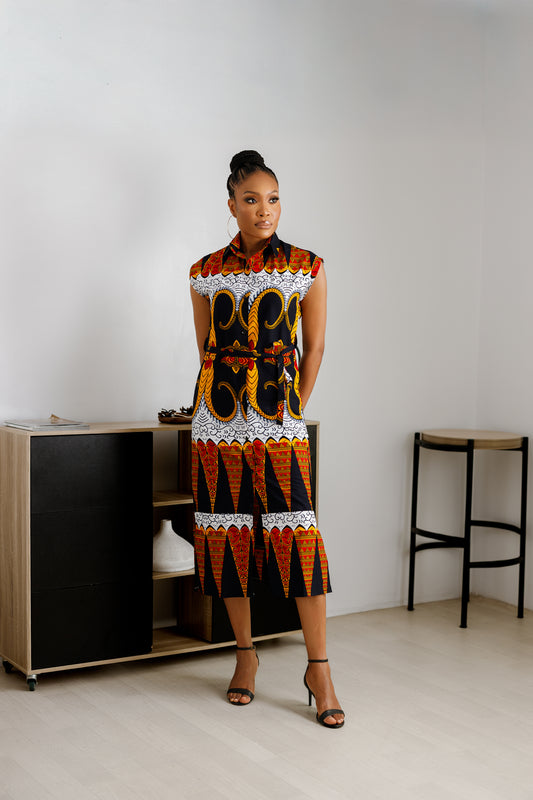 African Print Neda Dress