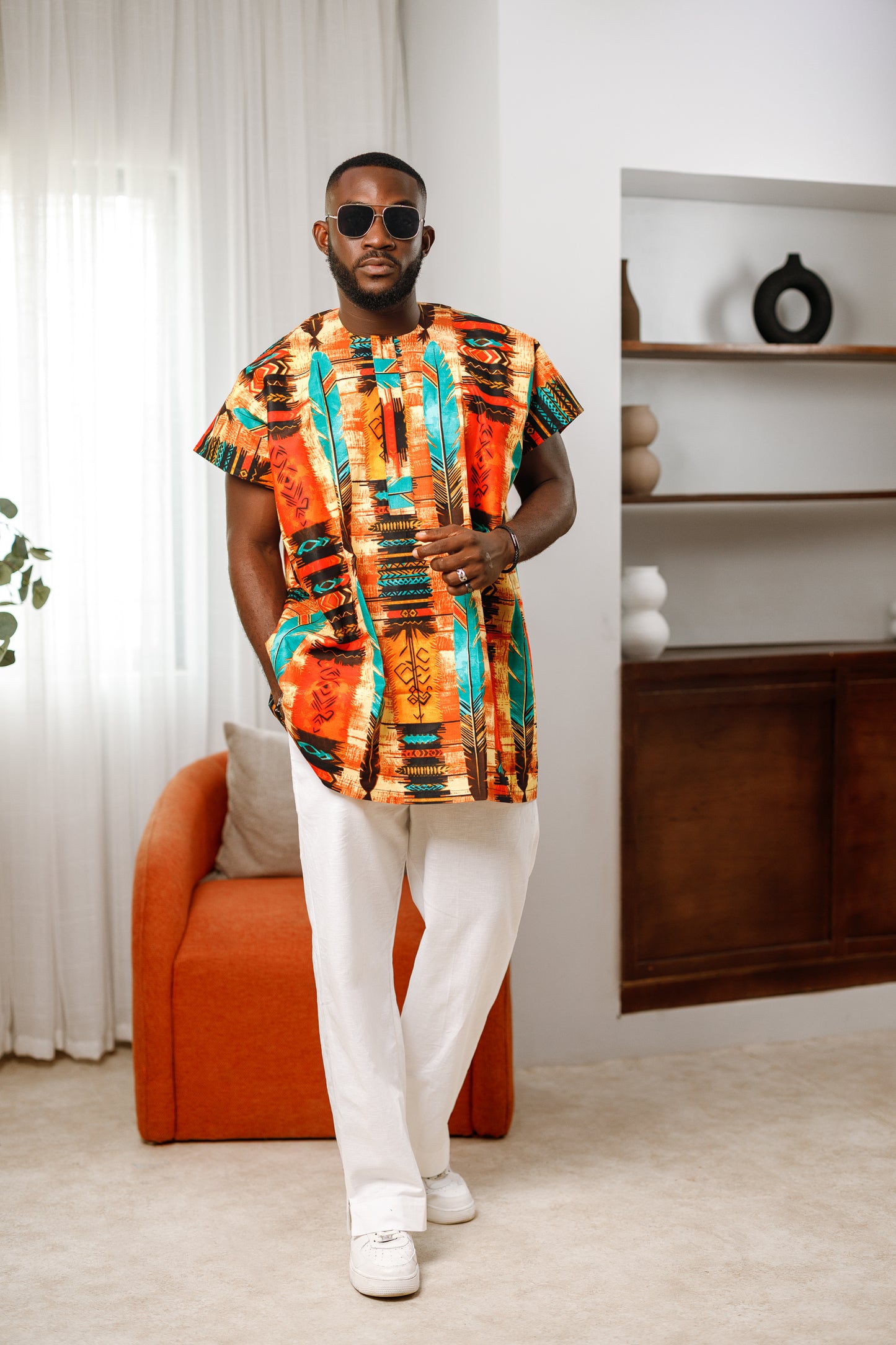 Fai African Print Dashiki