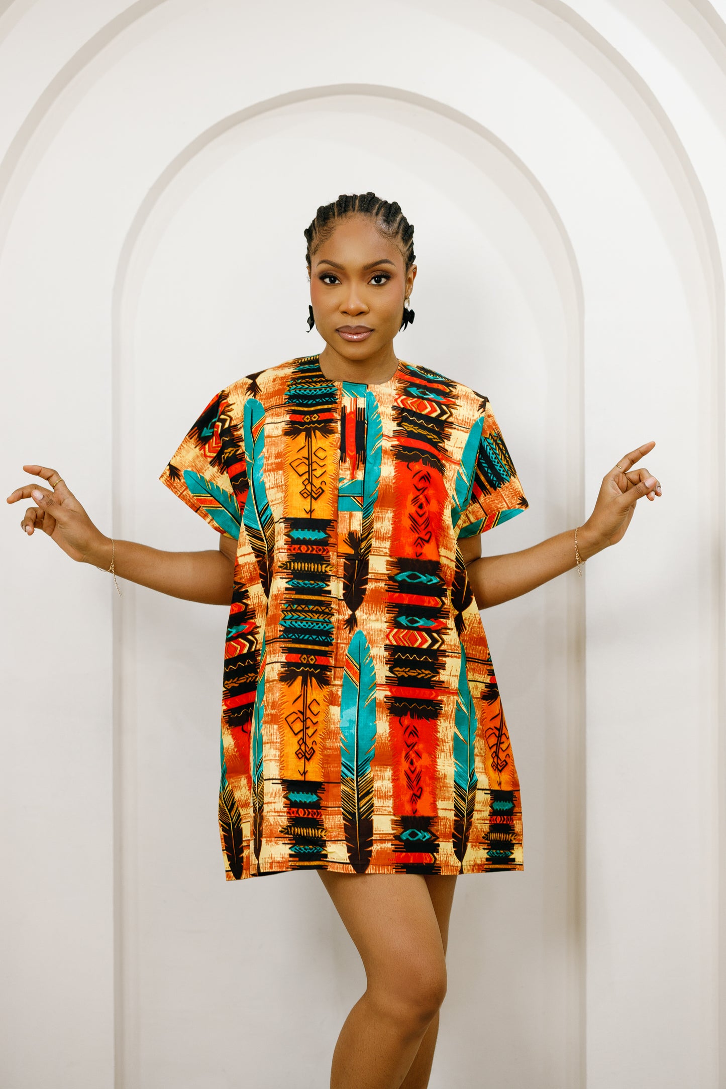 Fai African Print Dashiki