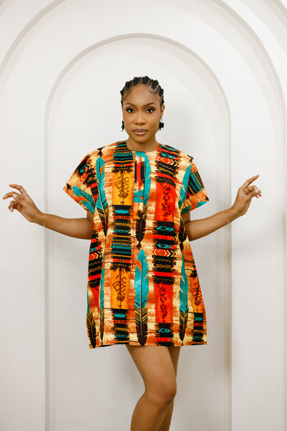 Fai African Print Dashiki