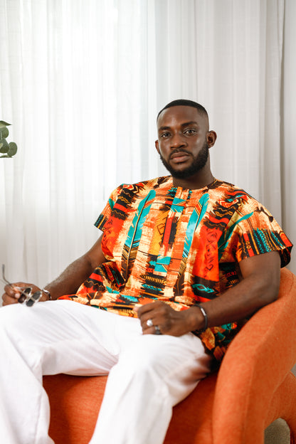 Fai African Print Dashiki