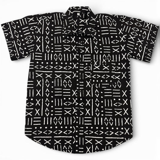 African Print Radhi Short Sleeve Shirt