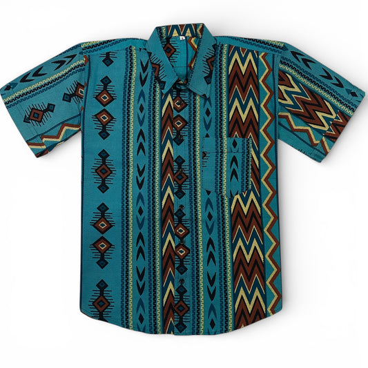 African Print Dalmar Short Sleeve Shirt