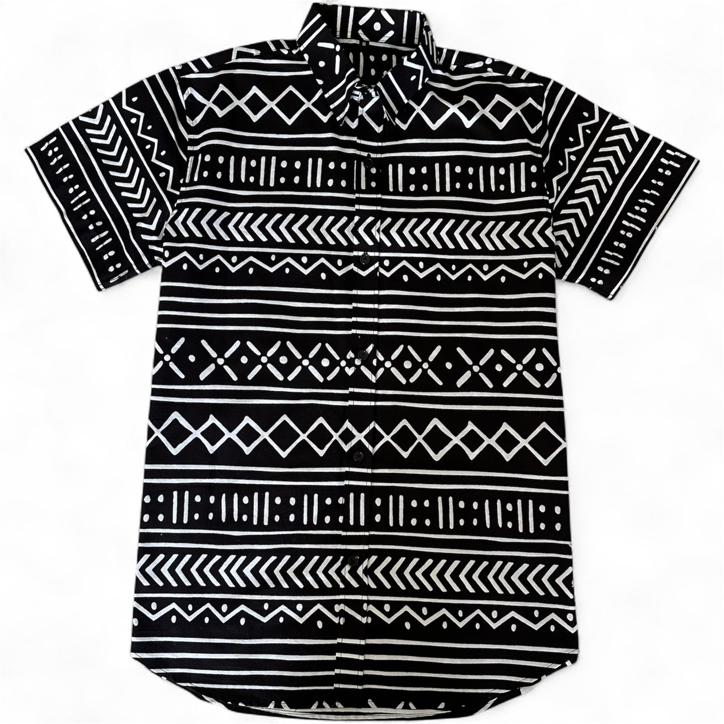 African Print Cayman Short Sleeve Shirt
