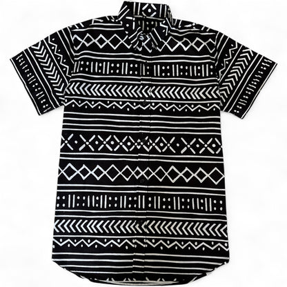 African Print Cayman Short Sleeve Shirt