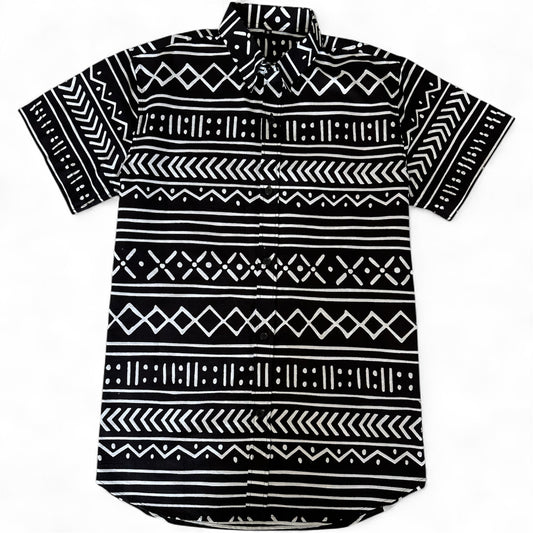 African Print Cayman Short Sleeve Shirt