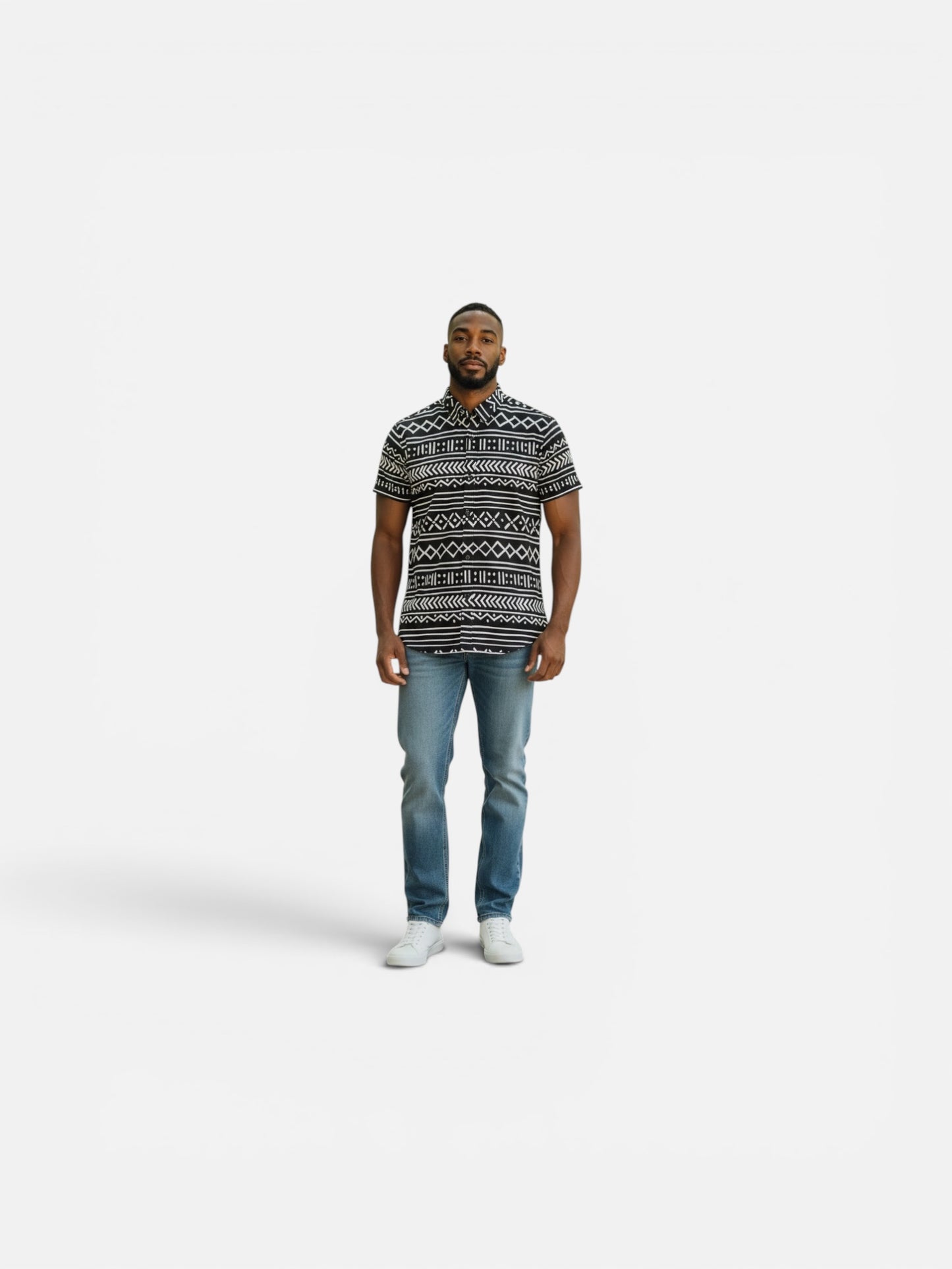 African Print Cayman Short Sleeve Shirt
