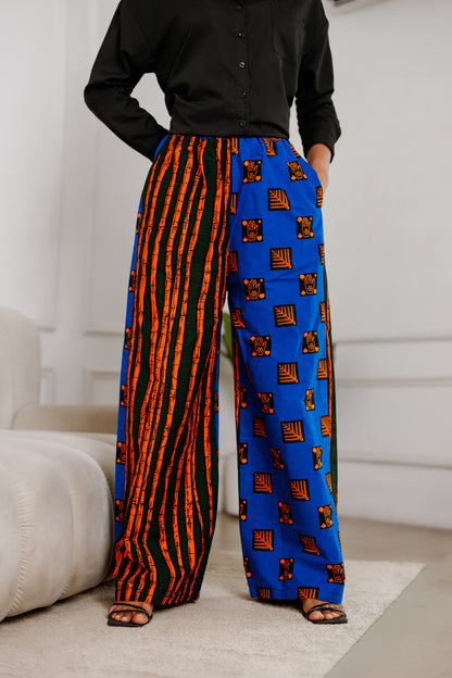 Nonye Loose Fit Basic Wide Leg Trousers