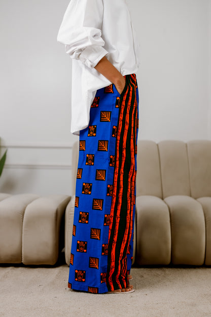 Nonye Loose Fit Basic Wide Leg Trousers
