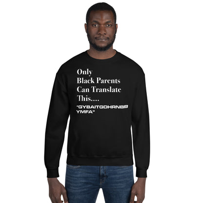 Unisex Sweatshirt Black Parents