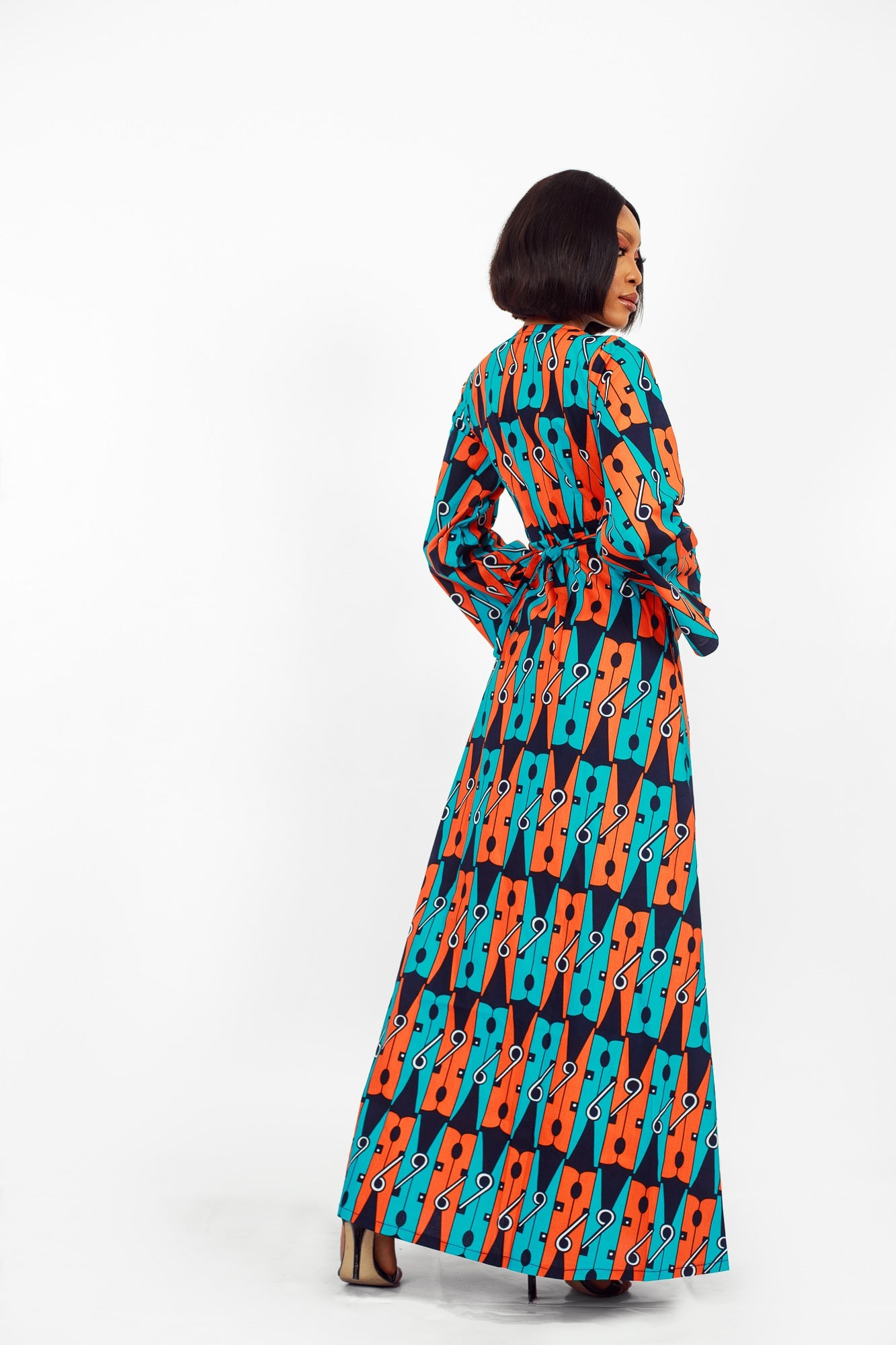 African Ankara Chipo Wrap Dress