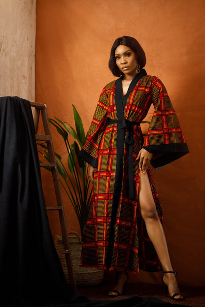 BARKE AFRICAN PRINT KIMONO