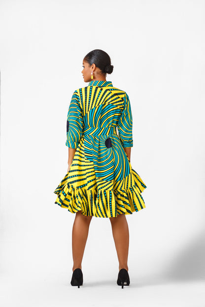 African Print Falala Dress