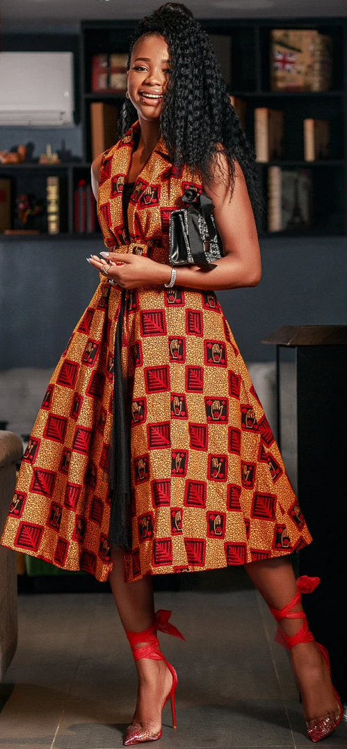 African Print Leal Dress