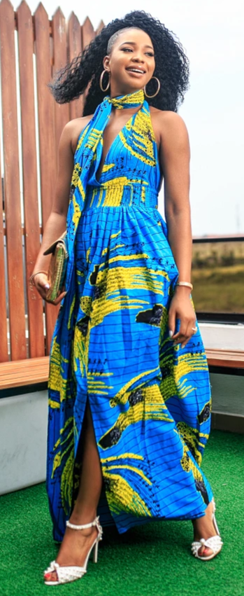 African Print Salim Infinity Dress